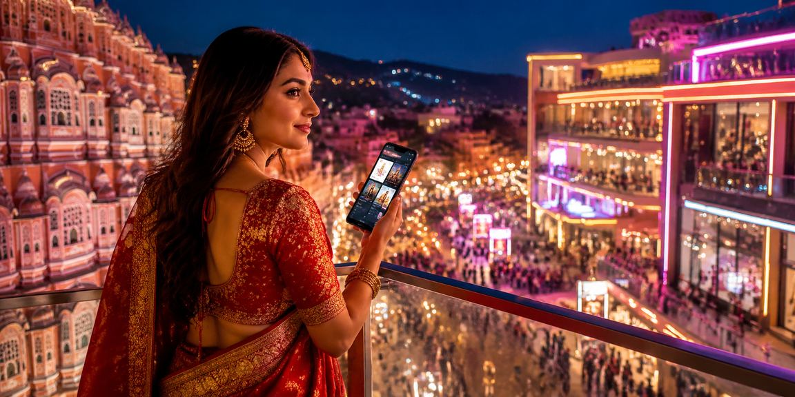 Jaipur Hawa Mahal with VIP bonus theme visual